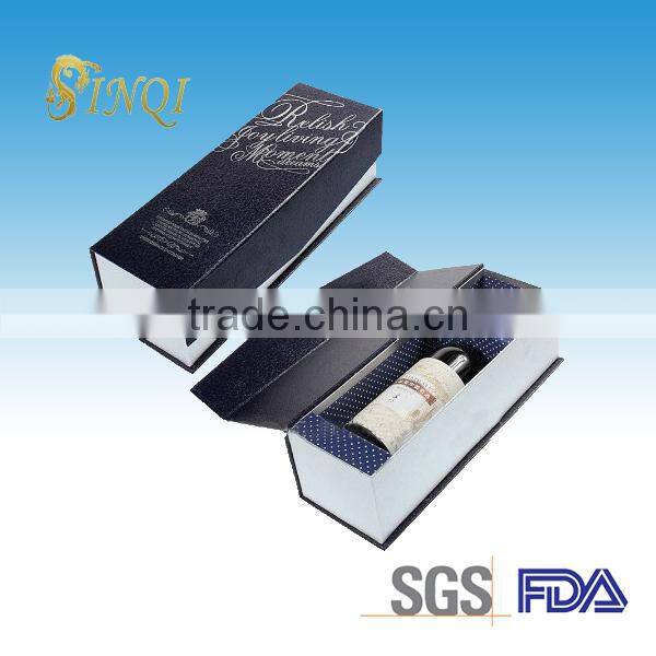 High quality paper one bottle wine box