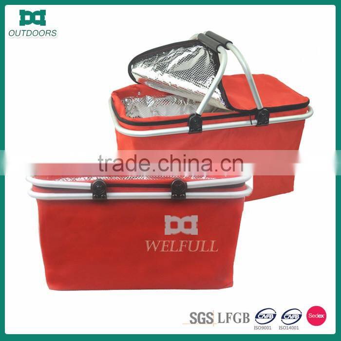 Hot Sale Oxford Fabric Empty Collapsible Folding cooler bags