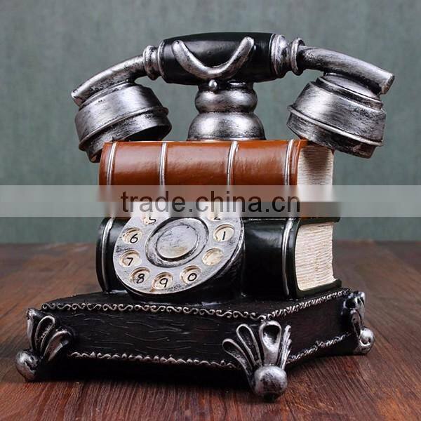 Custom made metal classical telephone for home decor
