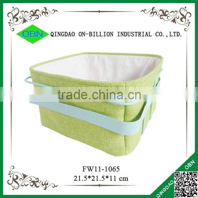 Stainless steel stand fabric bread basket for sale