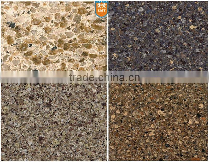 Best selling beige color artificial quartz in jumbo sizes