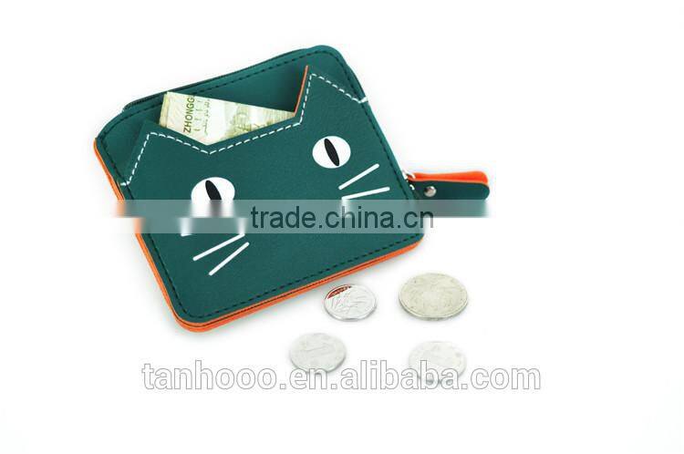 hot selling black leather id card holder wallet ,business card case/ visiting card holder