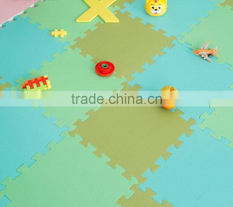 Super quality leaf texture eva wood baby play mat