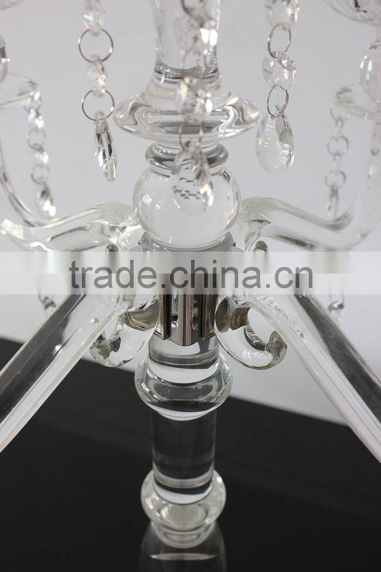 Jingyage wedding crystal table flower candelabra centerpiece