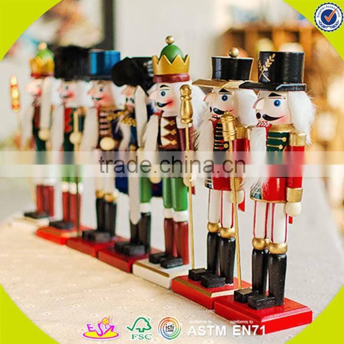 Wholesale fancy toddler wooden nutcracker, inexpensive household wooden nutcracker ,best gift nutcracker W02A013