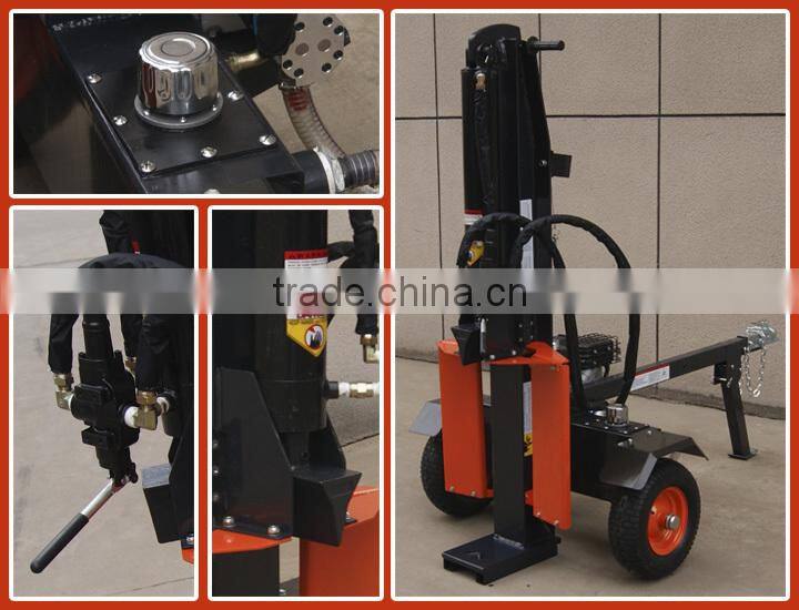 Hot selling CE approved Honda gas motor horizontal vertical towable size 26t wood splitter