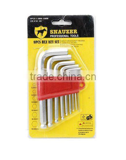 9pcs hex key wrench set