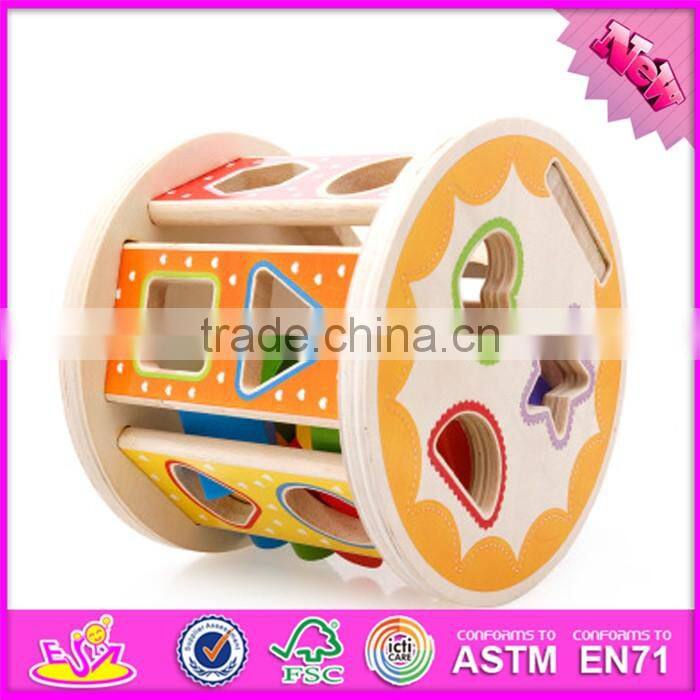 2017 new design multi-function blocks wooden shape toys for toddlers W12D066