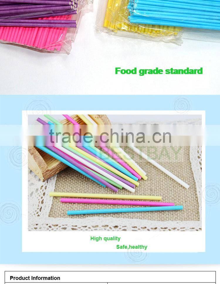 Cookies paper stick,food grade clear lolly paper stick ,customized lollipop stick
