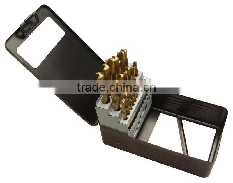 25pcs HSS Titanium Drill Set