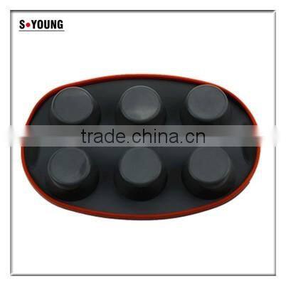 10111 6pcs cups Shape Silicone Cake Mold