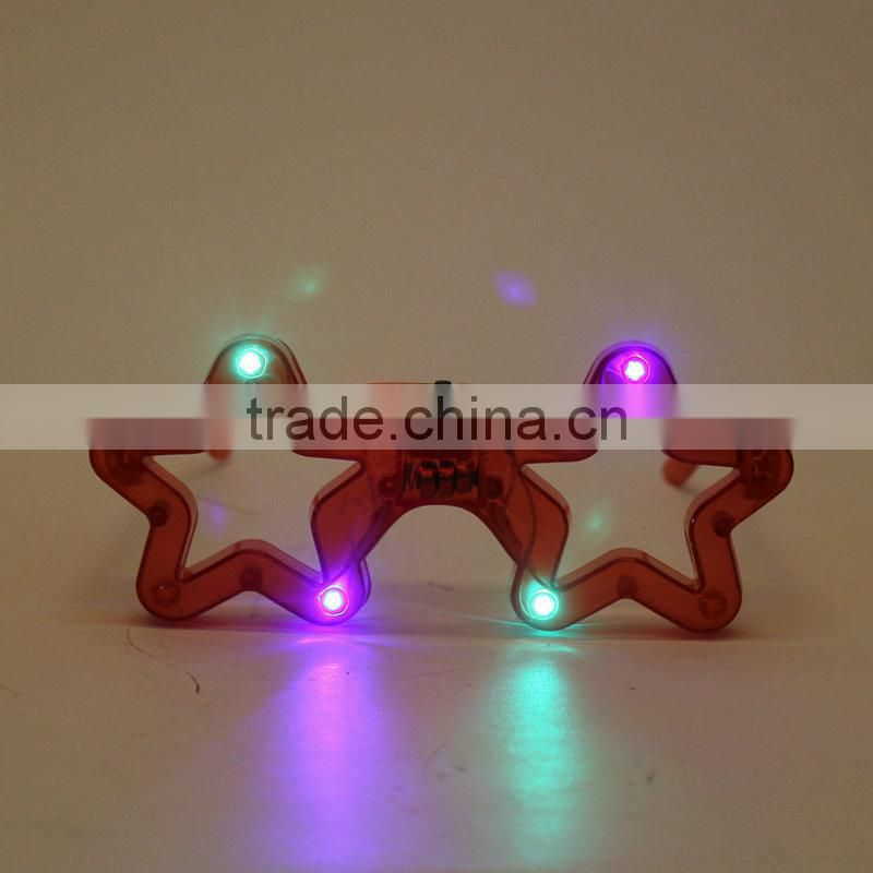 Plastic Party Flashing Glasses LED Glasses Light Up Glasses For Halloween