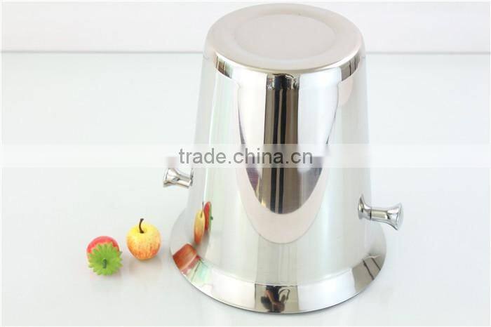 customized logo printed stainless steel ice beer bucket champagne bucket