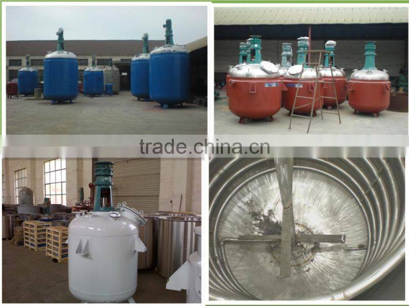 200L jacket electrical heated industial enamel reactor for pharma industry