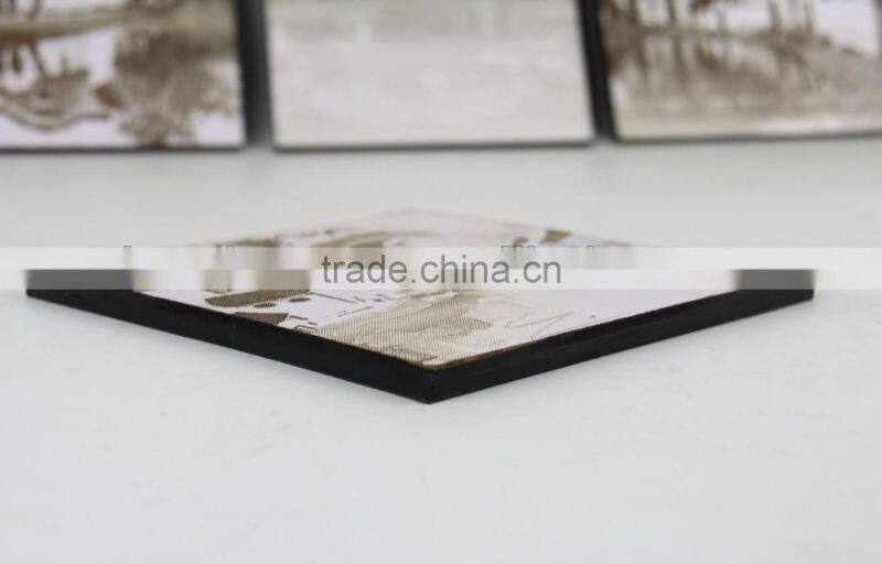 frameless wall hanging painting