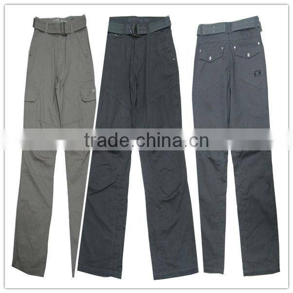 ALL102 stocklot mens cheap cotton trousers