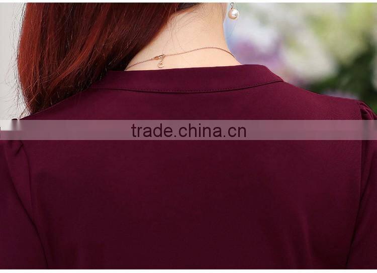 2016 Customized manufactorying fashionable custom fit middle-aged ladies dress