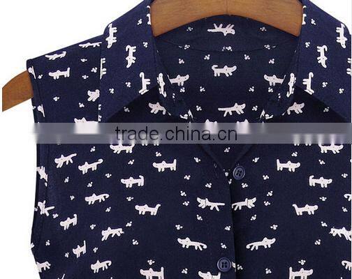 2016 Sweet Cat Footprint Print Summer Dress