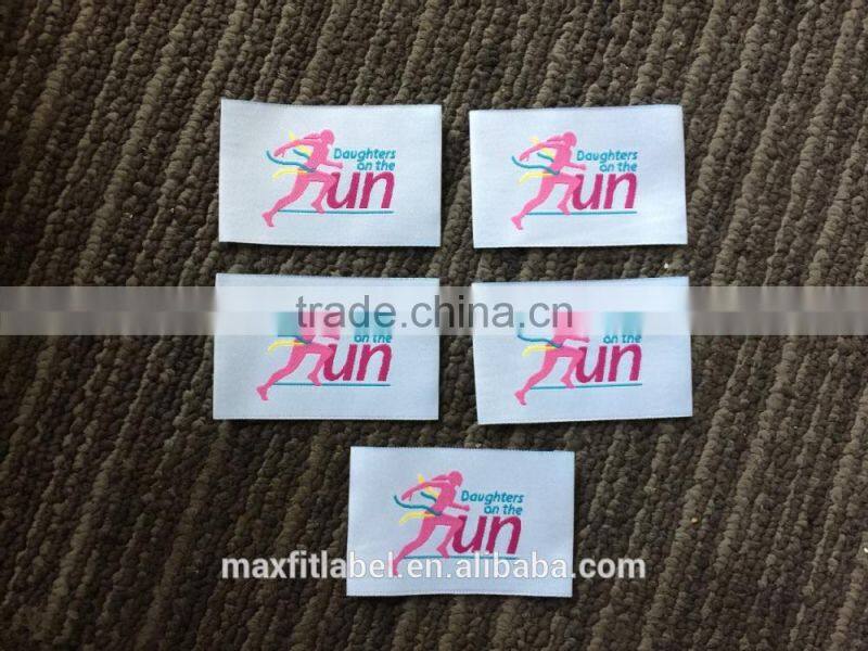 customized high density woven size label