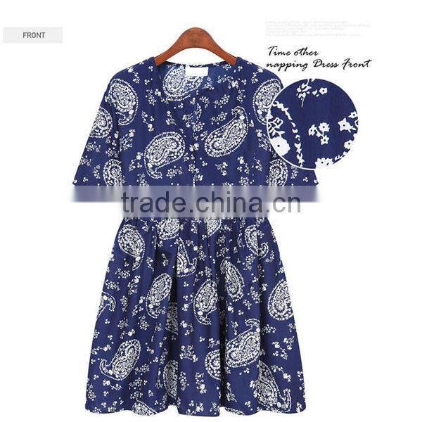 HD-D81 new design OEM factory floral women summer dresses/casual dress