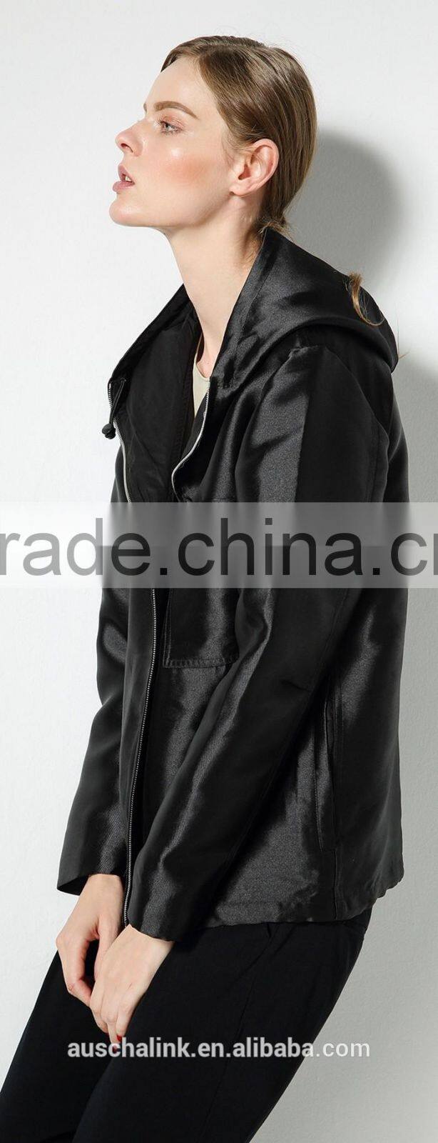 korean style outdoor fashion ladies smart casual hoodie jacket wholesale