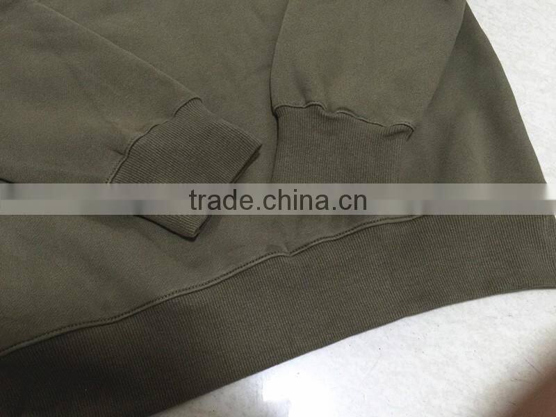 latest design spring cotton short green sweater for men