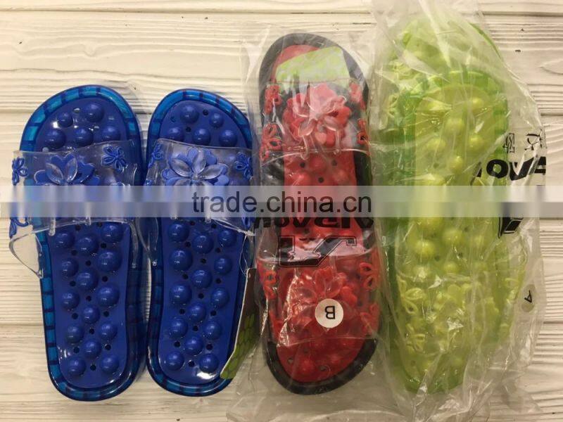 GZY hotsale stocklot summer transparent woman slipper