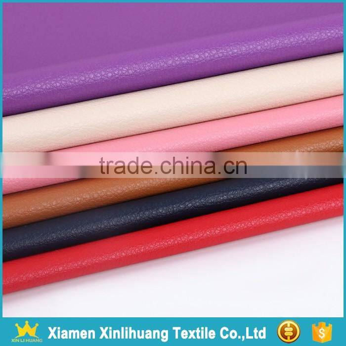 Textile Factory Wholesale Faux Leather Fabric for Clothing/Sofa/Bags