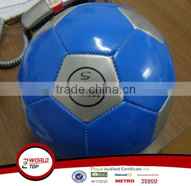 White/Blue PVC football