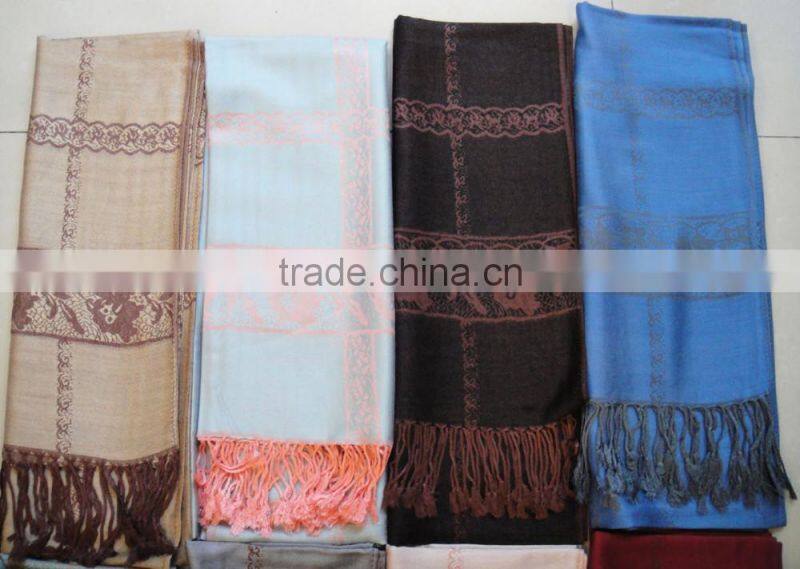 Fahion high quality woman100%rayon designer plaid rose scarf
