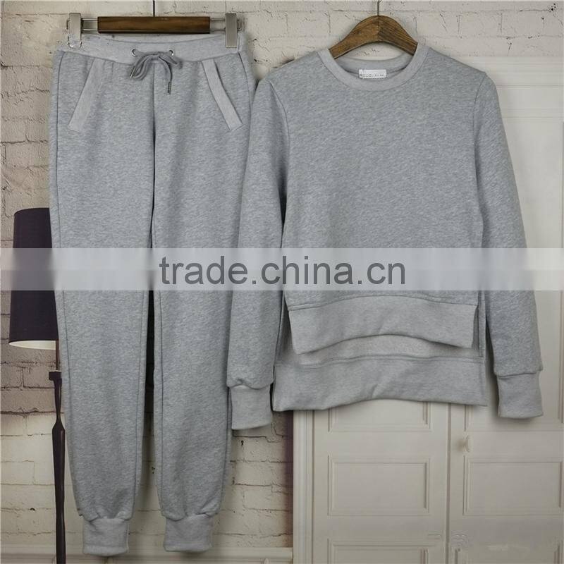 Wholesale 2016 Autumn 2 Piece Set tracksuit women clothing set solid sport suit women hoodies set sports costumes