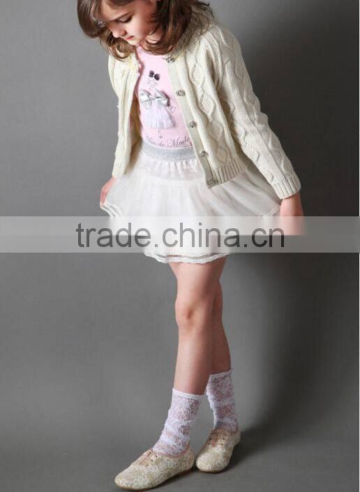 2014 girls latest sweaters winter children's clothing
