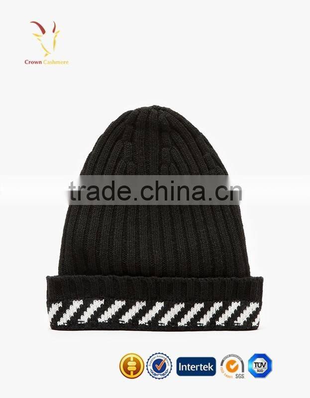 Free Knitted Custom Beanie Hat Pattern Men Knitted Beanie Cap