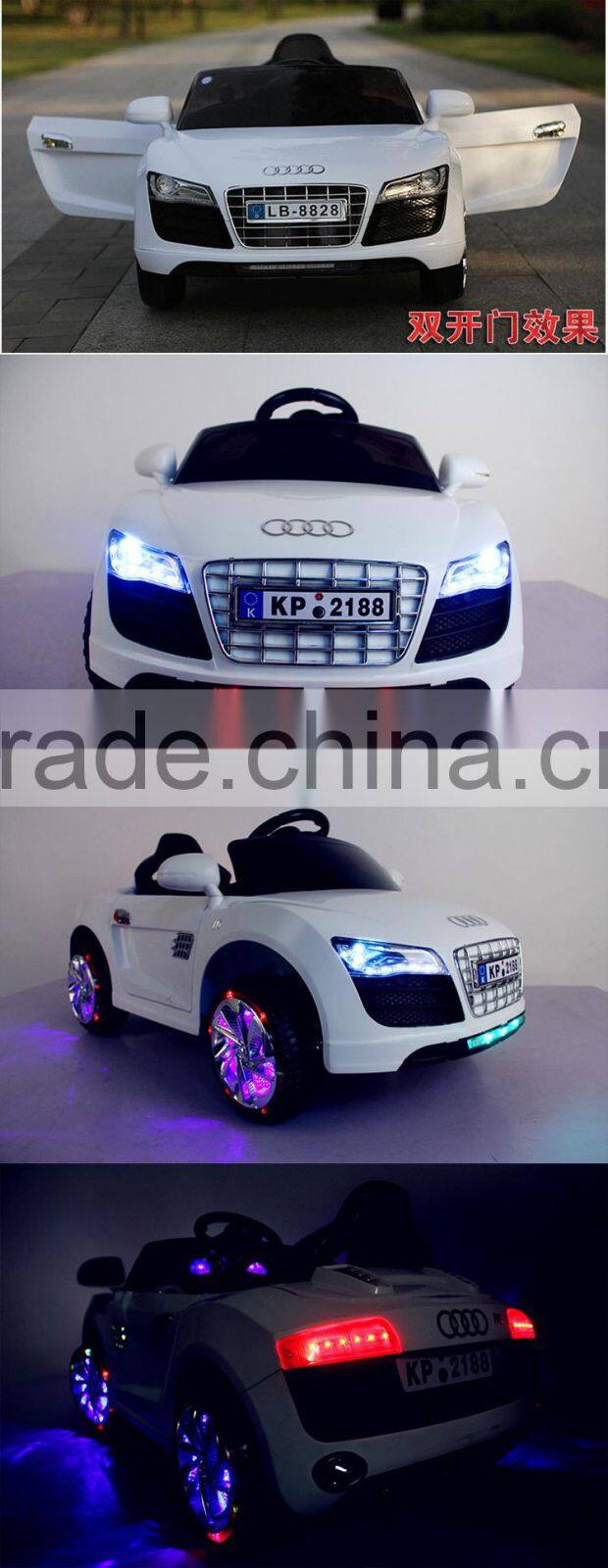 12V battery kids ride on car audi children electric car double door cheap pedal car for kids driving