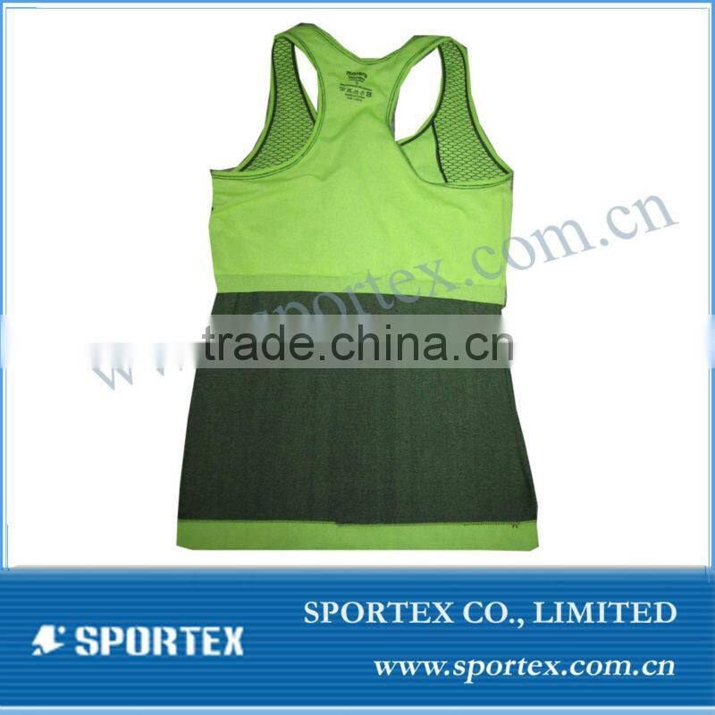 Latest design Ladies seamless tank top / High quality seamless base layer/Seamless sportswear