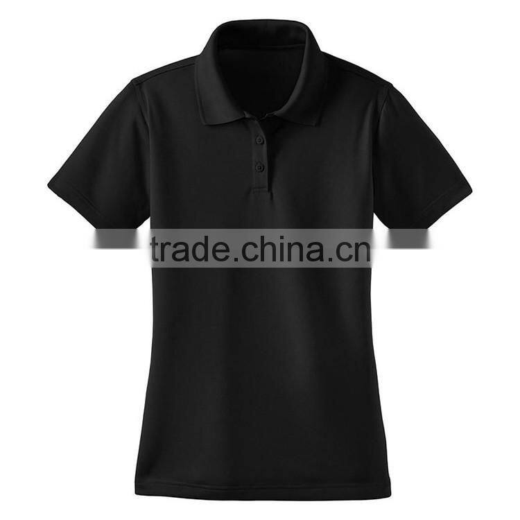 Bulk Slim Fit Plain Design Custom Women High Quality Cotton Pique Polo Shirt