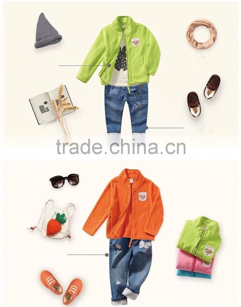 Unisex Lovely Soft comfort Kid Fleece Clothing Child Jacket