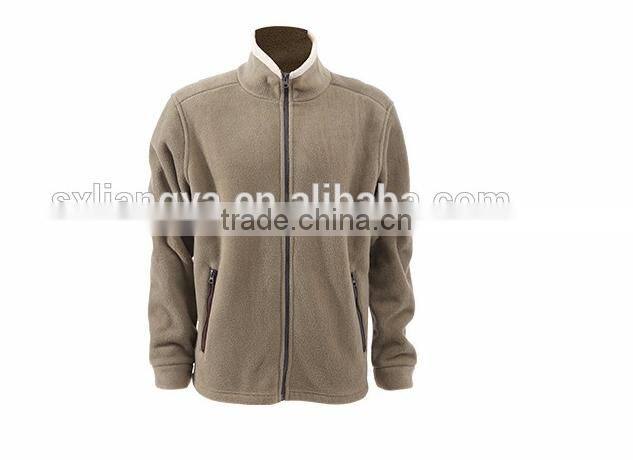 Unisex Cheap Plain windproof Fleece Jacket