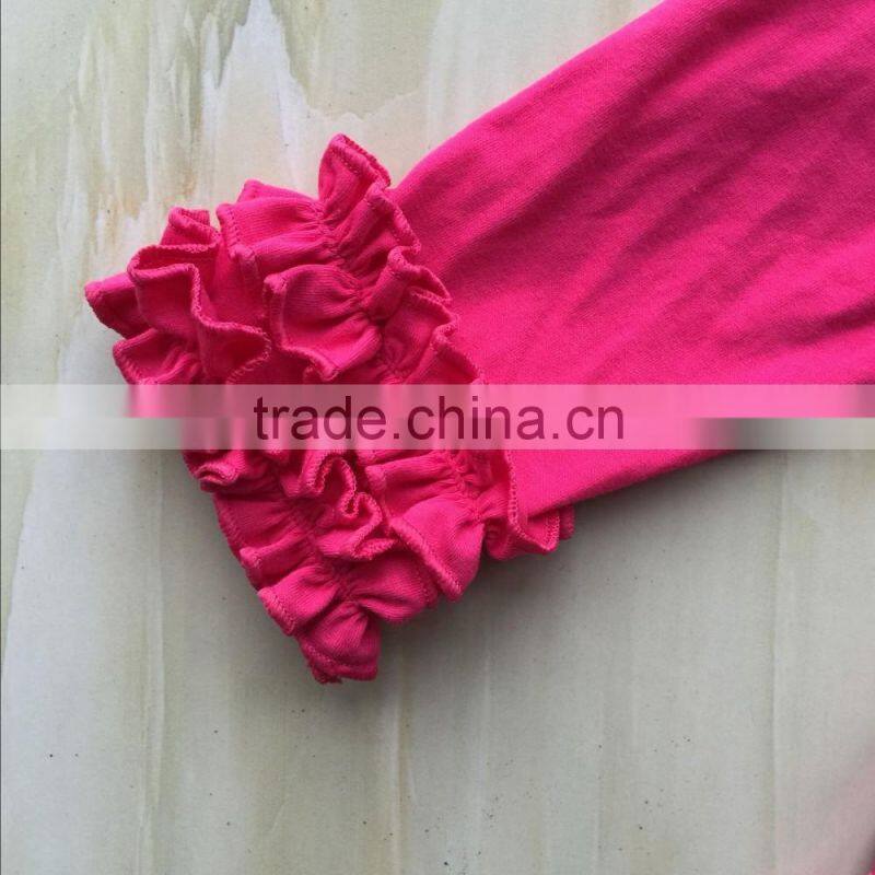 XF-281 Wholesale baby girl t-shirt kids long sleeve tees children casual clothes rose red tops baby fashion shirts girl clothes