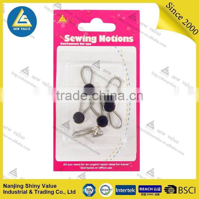 10mm diameter professional metal shirt extenders with spring in different colors crystal studded