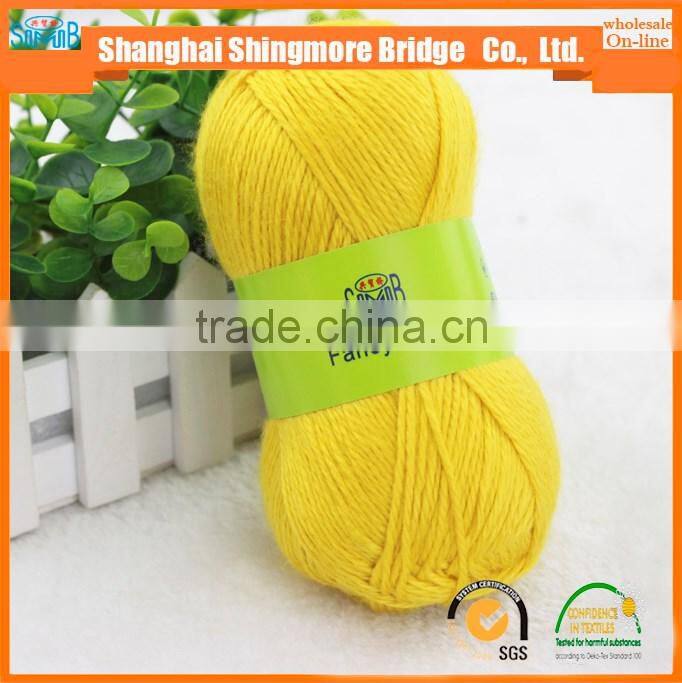 OEKO-Tex Standard Knitting yarns China supplier cheap sale solid dyed acrylic yarn for knitting sweater
