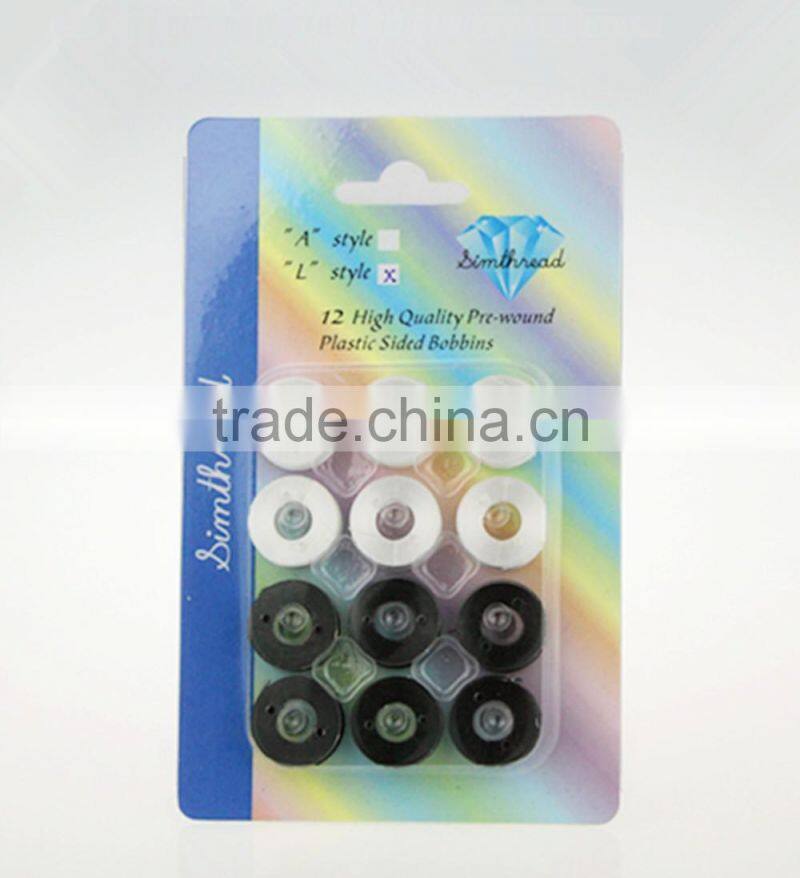 New Arrival Type A 12 Prewound Machine Embroidery Thread Bobbins thread for Brother Embroidery Machine