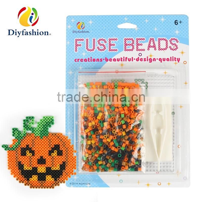 Diyfashion 5mm hama perler fuse beads,pumpkin shape for kids gifts