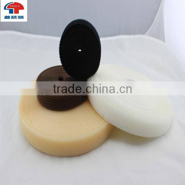 Thin and soft magic tape 100% nylon hook and loop 2 in 1