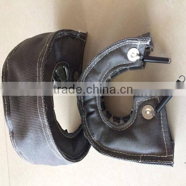 grey/black fiberglass thermal T3/T4/T6 turbo heat shield cover