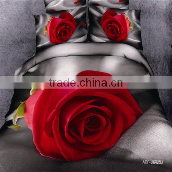 2016 new style 13372 60*40s reactive printed 3D green grass bedding sets