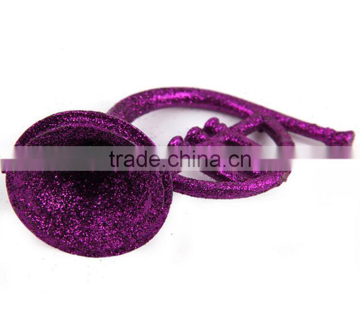 2015 Christmas tree decoration,plastic french horn