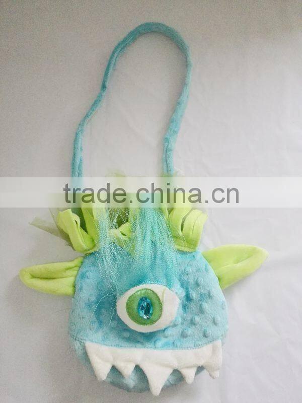 New design fancy animal shaped plush coin purse frame for kids