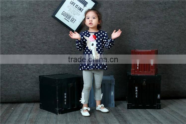 New design long sleeve breathable printed kids cartoon t-shirt
