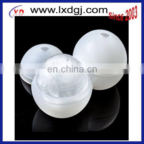 FDA,LFGB proved Silicone Ice Rounds Maker,golf ball shaped silicone ice cube tray